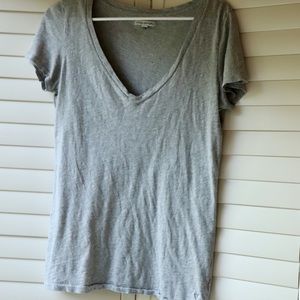 3/$20 Gray V-neck American Eagle Tee